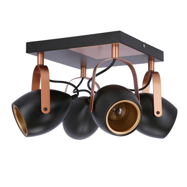 Lampa sufitowa ANICA, 98-83128, czarny/miedziany, 4x40W E14