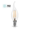 Żarówka ozdobna FILAMENT LED E14 4W ciepła 3000K świeczka płomyk