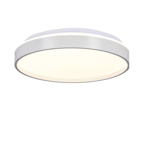 Texas lampa sufitowa plafon biały 18w led 34 cm klosz biały efekt sky