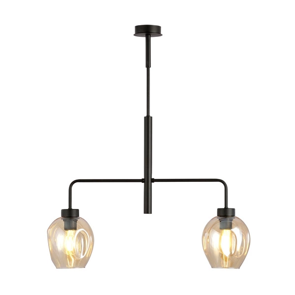 Lampa sufitowa Emibig LUKKA 2 Czarny/AMBER 1165/2