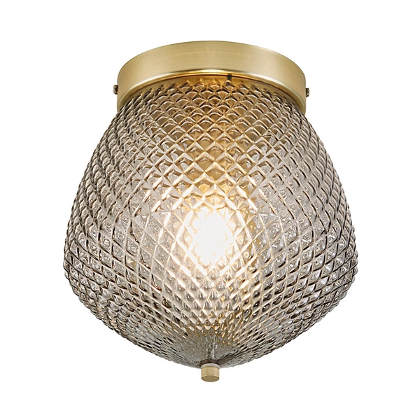 Lampa sufitowa ORBIFORM E27 40W Szkło | Mosiądz