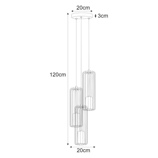 Lampa wisząca K-4937 z serii GABIA