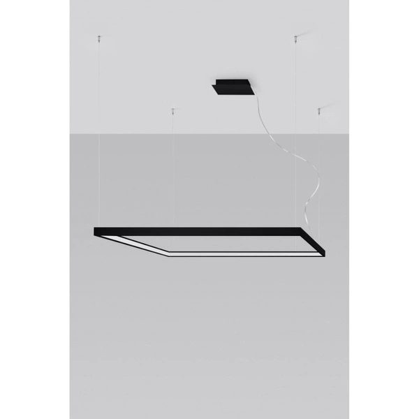 Lampa wisząca NELYA L, czarna, 70W LED, barwa ciepła 3000K, TH.154