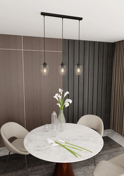 Lampa wisząca Emibig ISTAR 3 BL TRANSPARENT 679/3