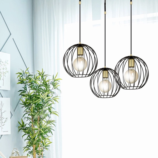 Lampa wisząca Emibig ALBIO 3 Czarny 144/3