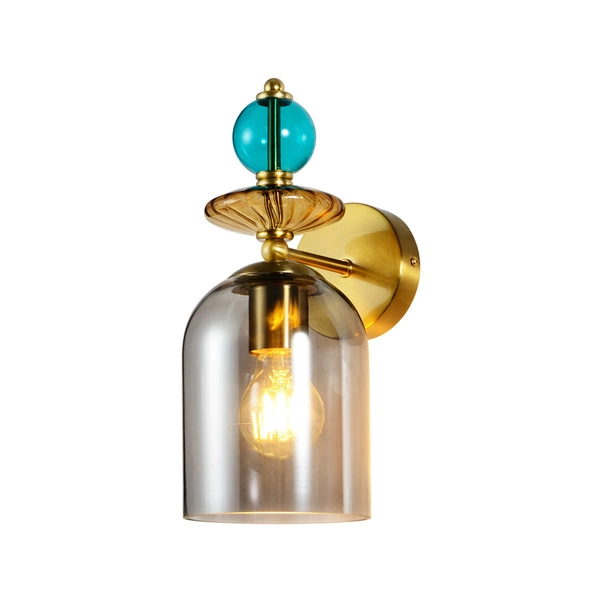 Kinkiet Tropea dymny 1xE27