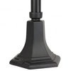 Aluminiowa Lampa stojąca do ogrodu 160cm Witraż K 5002/1 N | czarny