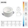 Oprawa wpuszczana oczko VIVI RO 10W ciepła 3000K biały śr. 9cm