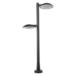 Słupek zewnętrzny Piombino 100cm 24W LED barwa ciepła 3000K | czarny/mleczny