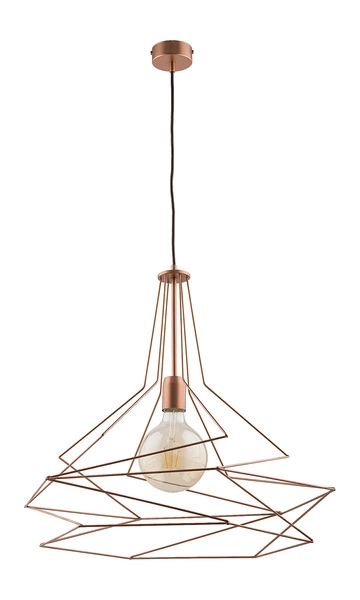 Nowoczesna Lampa wisząca ORO wys. 90cm 1xE27 15W IP20 | Miedziany