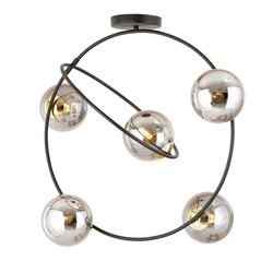 Lampa sufitowa Emibig STARDOM 5 BL GRAFIT 1292/5