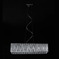 Lampa wisząca Vanessa dł. 86cm 7xG9 | chrom/transparentny