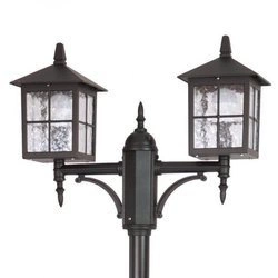 Lampa stojąca masztowa 180-280 cm Wenecja OGMWN 2 KW | czarny