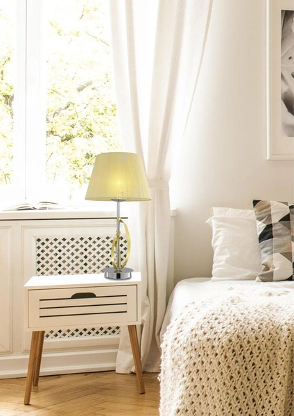 Lampa stołowa/nocna DIVA 41-55071 chrom/złoty 1x60W E27