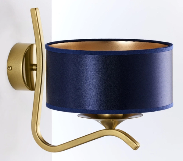 Klasyczny Kinkiet KASZMIR wys. 23cm 1xE27 15W IP20 | złoty połysk