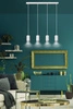 Lampa wisząca Emibig FUMIKO 4 WH/CHROME 814/4