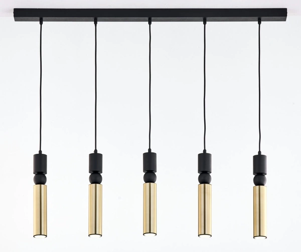 Nowoczesna Lampa wisząca ALAS wys. 120cm 5xG10 14W IP20 | Złoty