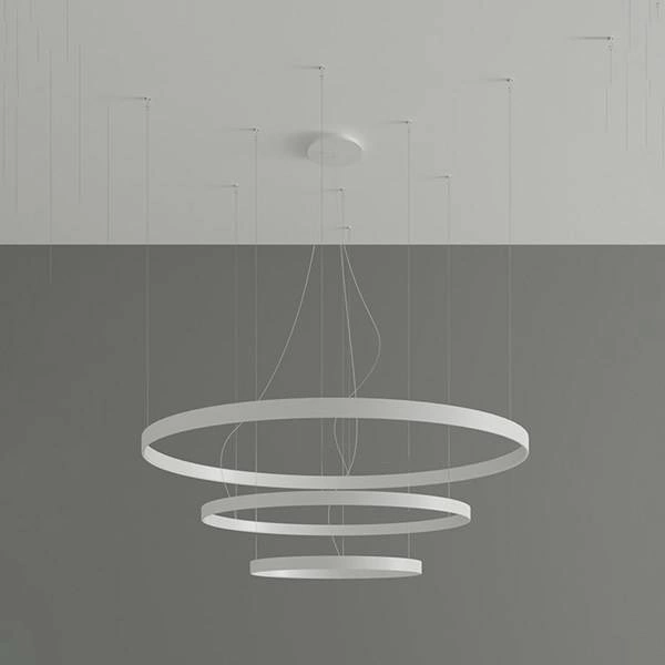 Nowoczesna lampa wisząca RIO 3, biała, 150W LED, barwa neutralna 4000K, TH.271