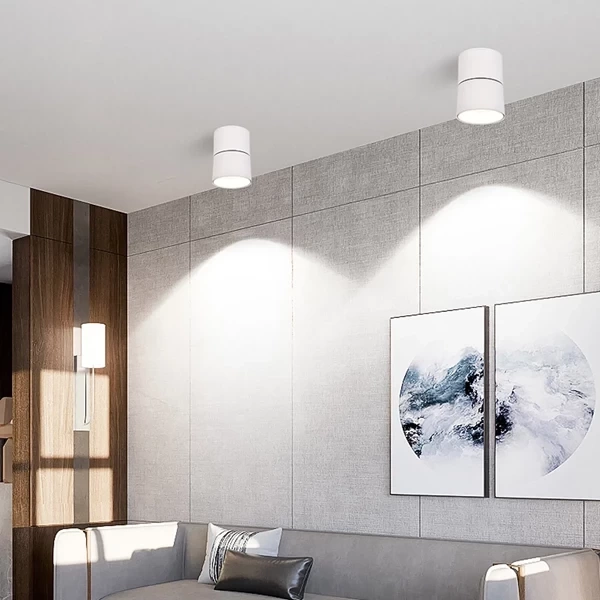 Lampa punktowa Biała 15W Spot LED 4000-4500K Abruzzo Romeo 11x9 cm