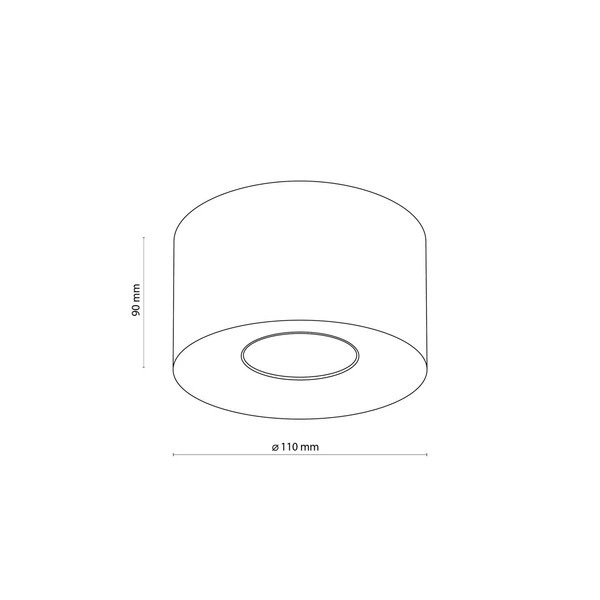 Nowoczesna lampa sufitowa ORION 3234 1xGU10 biała 3234