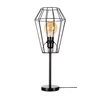 Lampa stołowa Endorfina 1xE27 Max.25W Czarny metal/czarny kabel PVC 72420104