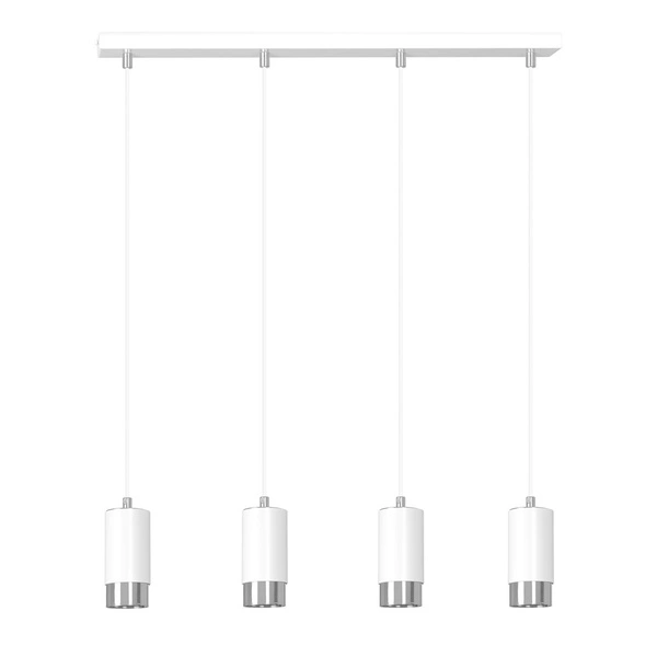 Lampa wisząca Emibig FUMIKO 4 WH/CHROME 814/4