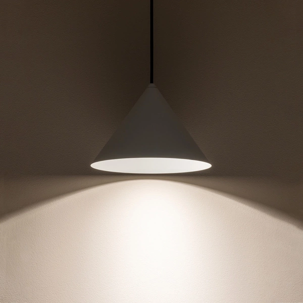 Lampa wisząca ZENITH S SILK GRAY śr. 20,5cm GU10 | szary 10880