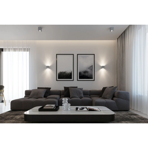 Kinkiet betonowy QUAD SL.0487 1xG9 szary