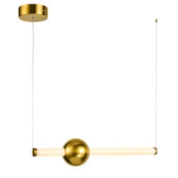 Lampa wisząca HALLING dł. 61cm 13,3W LED ciepła biel 3000K | miedziany