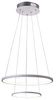 Nowoczesna lampa wisząca LUNE 50 LED PODWÓJNA biała 40W barwa neutralna 4000K 32-64752