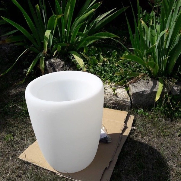 Ozdobna świecąca donica FLOWERPOT S 41cm 9711