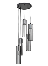 Lampa Sigma FOBIA 5 lampa wisząca koło czarny/srebrny 33460