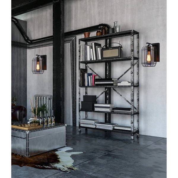 Kinkiet JONERA, P20, 21-10186, czarny/dymiony, 1x40W E27