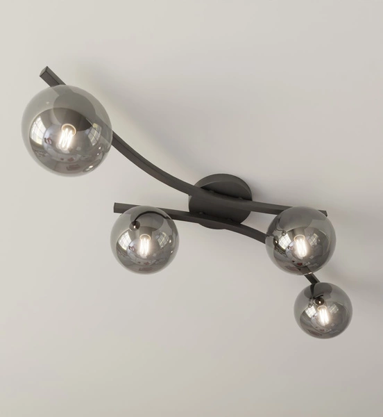 Lampa sufitowa Emibig OPUS 4 BL GRAFIT 1391/4