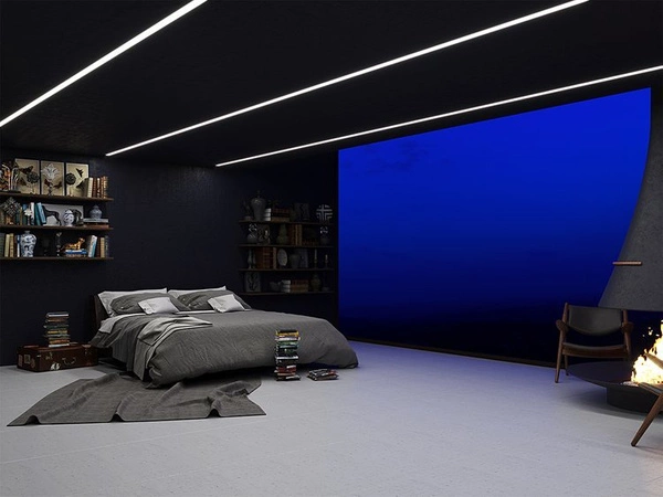 Profil LED P21-1 architekt 100cm szer. 41mm | do osłonek C6 | czarny