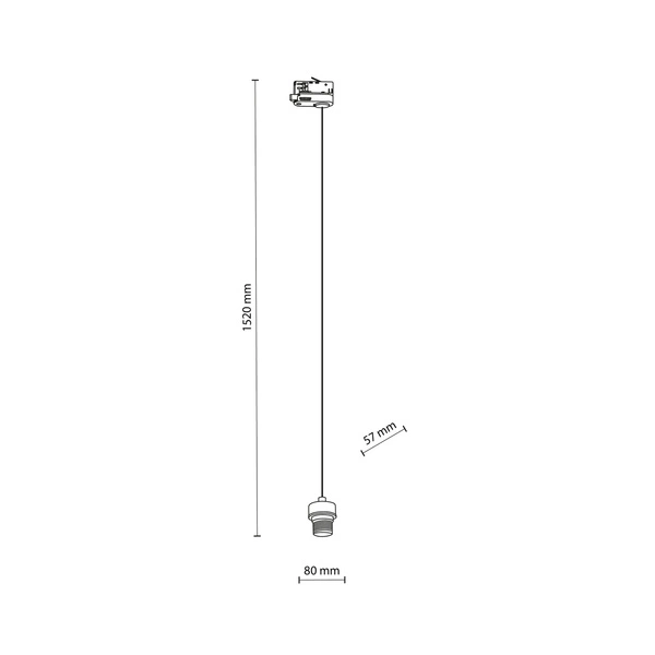 TRACER WHITE TRÓJOBWODOWY 1 X E27 6761