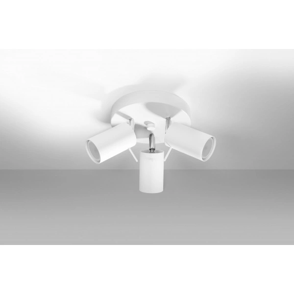 Nowoczesny plafon RING 3P SL.1015 biały 3xGU10