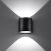 Kinkiet Sollux ORBIS 1 Czarny 12W LED, SL.0048