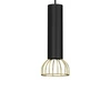 Lampa wisząca DANTE, MLP7248, czarny/złoty, 1x8W LED GU10