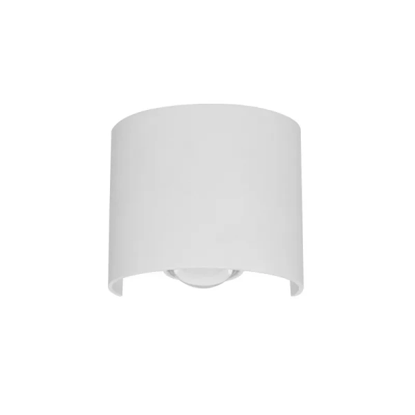 Kinkiet zewnętrzny Ortelo dł. 8cm 2W 2xLED ciepła biel 3000K | biały