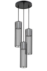 Lampa Sigma FOBIA 3 lampa wisząca koło czarny/srebrny 33457