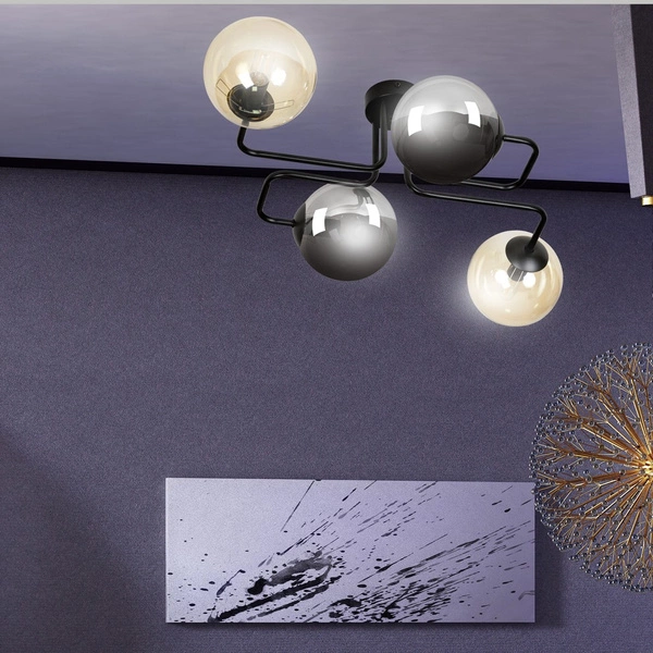 Lampa sufitowa Emibig BRENDI 4 BL MIX 2 843/4M2