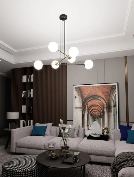 Lampa wisząca Emibig OGNIS 6 Czarny 966/6