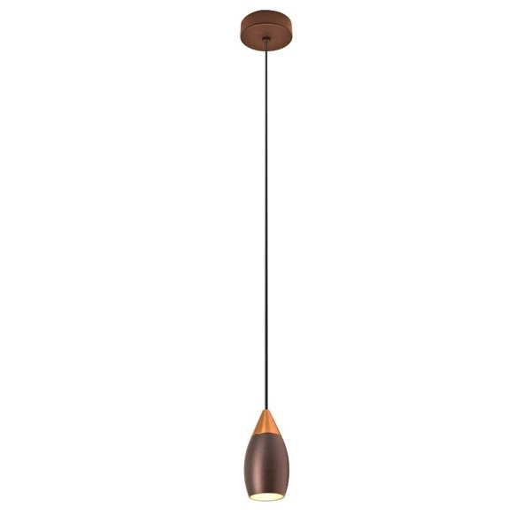 Lampa wisząca nowoczesna ETRO 7W ciepła 3000K beżowy/różowe złoto śr. 4,5cm