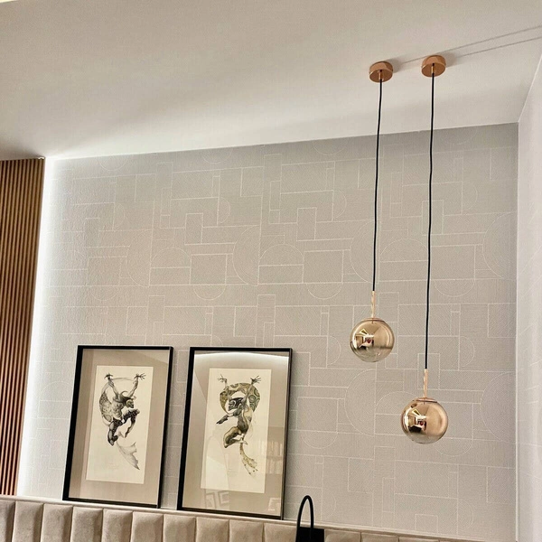 Lampa wisząca PALLA, mała, złota, 1x40W E14