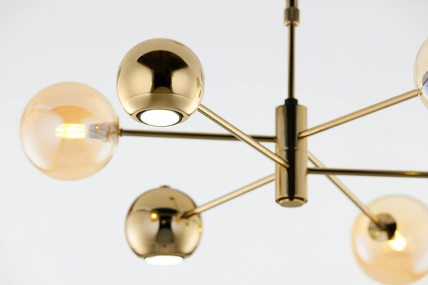 Nowoczesny Żyrandol MOKA wys. 47-69cm 3xG9 3xGU10
14W IP20 | Złoty