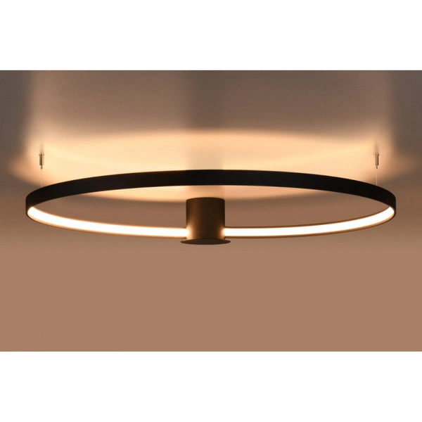 Nowoczesny plafon RIO 110 LED czarny 70W barwa ciepła 3000K TH.134