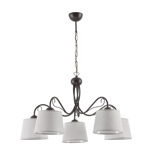 Klasyczny Żyrandol KAMELIA wys. 80cm 5xE27 15W IP20 | Venge