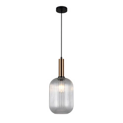 Lampa wisząca ANTIOLA śr. 20cm E27 | mosiężny