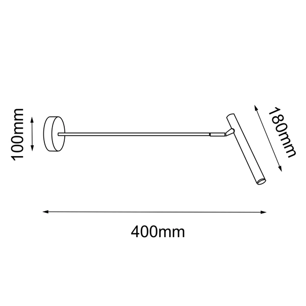 Kinkiet Livo - Mosiądz polerowany (180 mm) 8393 Antigo